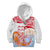 Hawaiki Nui Va'a Solo French Polynesia Kid Hoodie Red Color