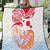 Hawaiki Nui Va'a Solo French Polynesia Quilt Red Color