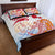 Hawaiki Nui Va'a Solo French Polynesia Quilt Bed Set Red Color