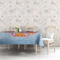 Hawaiki Nui Va'a Solo French Polynesia Tablecloth Red Color LT03 - Polynesian Pride