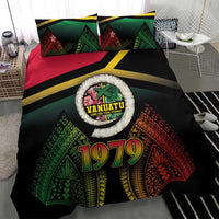 Vanuatu Constitution Day Bedding Set Polynesian Tattoo and Pig Tusk Since 1979 LT03 - Polynesian Pride