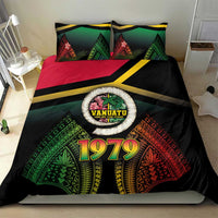 Vanuatu Constitution Day Bedding Set Polynesian Tattoo and Pig Tusk Since 1979 LT03 - Polynesian Pride