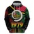 Vanuatu Constitution Day Hoodie Polynesian Tattoo and Pig Tusk Since 1979