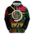 Vanuatu Constitution Day Hoodie Polynesian Tattoo and Pig Tusk Since 1979