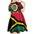 Vanuatu Constitution Day Kid Short Sleeve Dress Polynesian Tattoo and Pig Tusk Since 1979