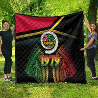 Vanuatu Constitution Day Quilt Polynesian Tattoo and Pig Tusk Since 1979 LT03 - Polynesian Pride