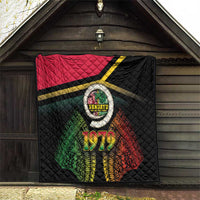 Vanuatu Constitution Day Quilt Polynesian Tattoo and Pig Tusk Since 1979 LT03 - Polynesian Pride