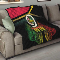 Vanuatu Constitution Day Quilt Polynesian Tattoo and Pig Tusk Since 1979 LT03 - Polynesian Pride
