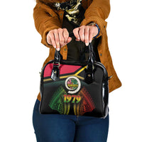 Vanuatu Constitution Day Shoulder Handbag Polynesian Tattoo and Pig Tusk Since 1979 LT03 One Size Black - Polynesian Pride
