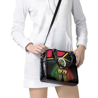 Vanuatu Constitution Day Shoulder Handbag Polynesian Tattoo and Pig Tusk Since 1979 LT03 - Polynesian Pride