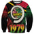 Vanuatu Constitution Day Sweatshirt Polynesian Tattoo and Pig Tusk Since 1979