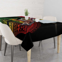 Vanuatu Constitution Day Tablecloth Polynesian Tattoo and Pig Tusk Since 1979 LT03 - Polynesian Pride