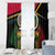 Vanuatu Constitution Day Window Curtain Polynesian Tattoo and Pig Tusk Since 1979