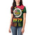 Vanuatu Constitution Day Women Polo Shirt Polynesian Tattoo and Pig Tusk Since 1979