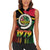 Vanuatu Constitution Day Women Sleeveless Polo Shirt Polynesian Tattoo and Pig Tusk Since 1979