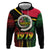 Vanuatu Constitution Day Zip Hoodie Polynesian Tattoo and Pig Tusk Since 1979