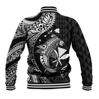 Aloha Hawaii Hammerhead Shark Baseball Jacket Black Kakau and Polynesian Tattoo LT03 - Polynesian Pride