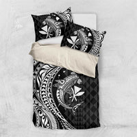 Aloha Hawaii Hammerhead Shark Bedding Set Black Kakau and Polynesian Tattoo LT03 US Twin 172cm x 218cm Black - Polynesian Pride