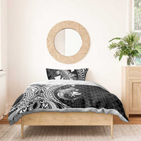 Aloha Hawaii Hammerhead Shark Bedding Set Black Kakau and Polynesian Tattoo LT03 - Polynesian Pride