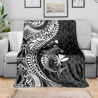 Aloha Hawaii Hammerhead Shark Blanket Black Kakau and Polynesian Tattoo LT03 - Polynesian Pride