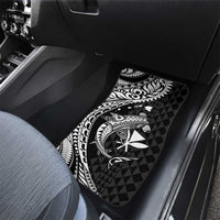 Aloha Hawaii Hammerhead Shark Car Mats Black Kakau and Polynesian Tattoo LT03 - Polynesian Pride