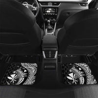 Aloha Hawaii Hammerhead Shark Car Mats Black Kakau and Polynesian Tattoo LT03 Set 2pcs - Back Black - Polynesian Pride