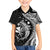 Aloha Hawaii Hammerhead Shark Family Matching Puletasi and Hawaiian Shirt Black Kakau and Polynesian Tattoo LT03