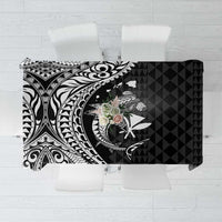 Aloha Hawaii Hammerhead Shark Tablecloth Black Kakau and Polynesian Tattoo LT03 Black - Polynesian Pride