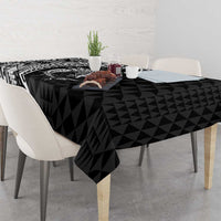 Aloha Hawaii Hammerhead Shark Tablecloth Black Kakau and Polynesian Tattoo LT03 - Polynesian Pride