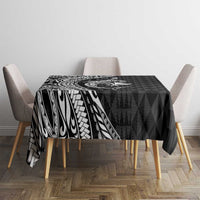 Aloha Hawaii Hammerhead Shark Tablecloth Black Kakau and Polynesian Tattoo LT03 - Polynesian Pride