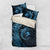 Aloha Hawaii Hammerhead Shark Bedding Set Blue Kakau and Polynesian Tattoo LT03