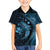 Aloha Hawaii Hammerhead Shark Family Matching Summer Maxi Dress and Hawaiian Shirt Blue Kakau and Polynesian Tattoo LT03