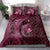 Aloha Hawaii Hammerhead Shark Bedding Set Pink Kakau and Polynesian Tattoo LT03