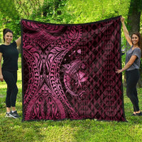 Aloha Hawaii Hammerhead Shark Quilt Pink Kakau and Polynesian Tattoo LT03 - Polynesian Pride