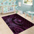 Aloha Hawaii Hammerhead Shark Area Rug Purple Kakau and Polynesian Tattoo LT03