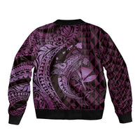 Aloha Hawaii Hammerhead Shark Bomber Jacket Purple Kakau and Polynesian Tattoo LT03 - Polynesian Pride