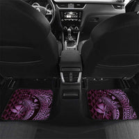 Aloha Hawaii Hammerhead Shark Car Mats Purple Kakau and Polynesian Tattoo LT03 Set 2pcs - Back Purple - Polynesian Pride