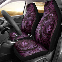 Aloha Hawaii Hammerhead Shark Car Seat Cover Purple Kakau and Polynesian Tattoo LT03 - Polynesian Pride