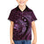 Aloha Hawaii Hammerhead Shark Family Matching Puletasi and Hawaiian Shirt Purple Kakau and Polynesian Tattoo LT03