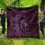 Aloha Hawaii Hammerhead Shark Quilt Purple Kakau and Polynesian Tattoo LT03