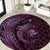 Aloha Hawaii Hammerhead Shark Round Carpet Purple Kakau and Polynesian Tattoo LT03