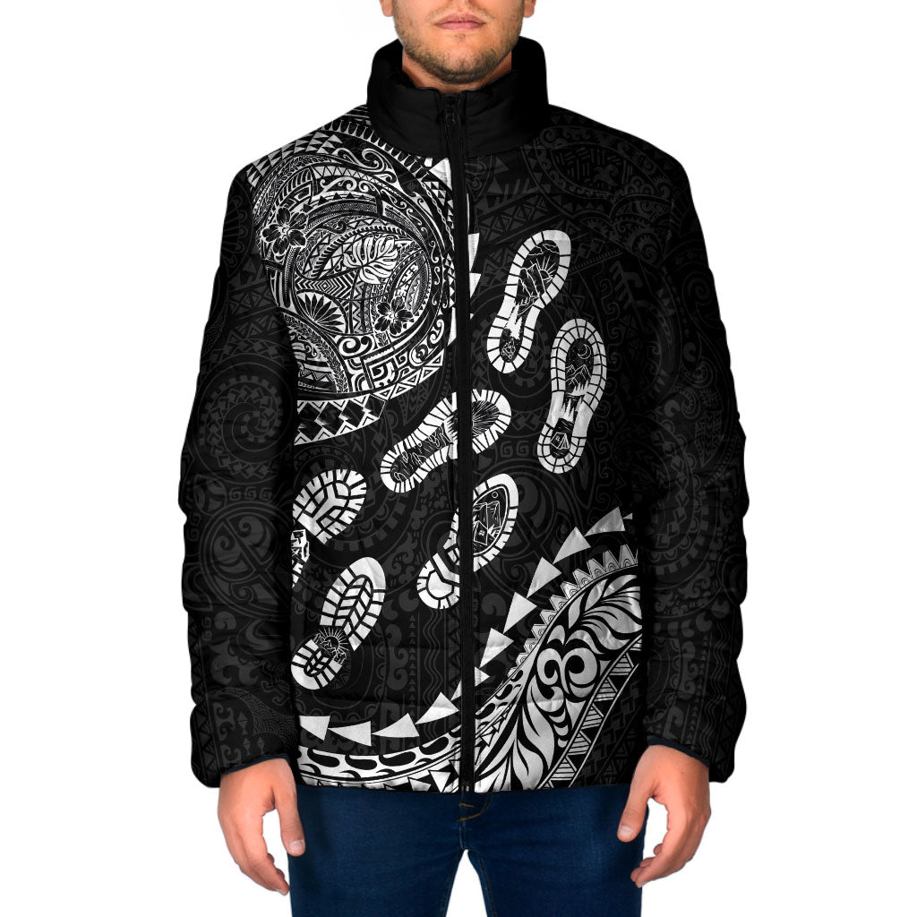 Hawaii Running Padded Jacket Polynesian Tribal Tattoo LT03 Men Black - Polynesian Pride