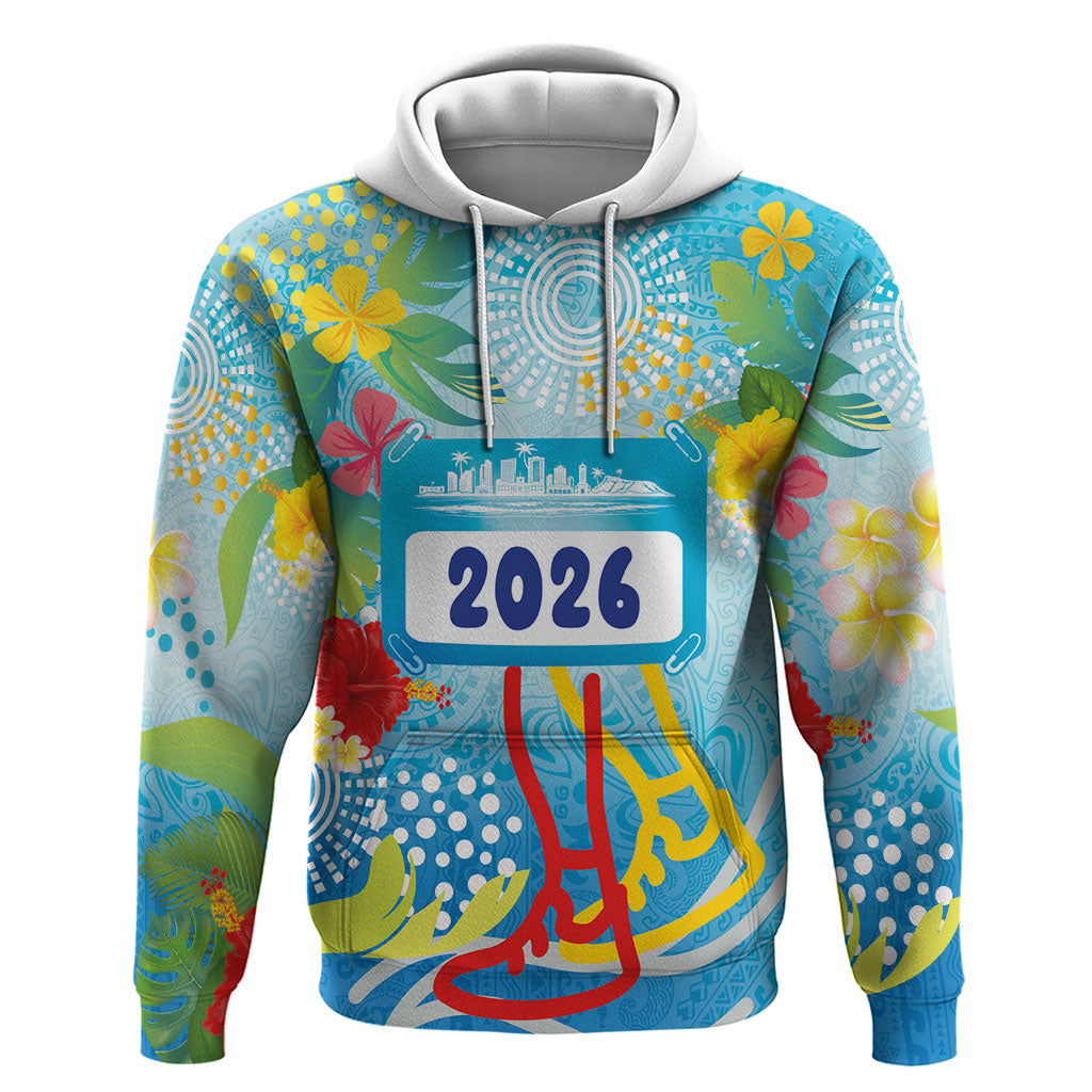 Personalized Hawaii Marathon Hoodie Polynesian Motif Tropical Style LT03 Pullover Hoodie Multicolor - Polynesian Pride