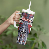Personalised Aotearoa Iwi Ngapuhi Tumbler With Handle Maori Motif Tribal LT03 - Polynesian Pride