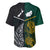 South Africa and New Zealand Baseball Jersey King Protea and Silver Fern Mix Culture Pattern LT03 - Polynesian Pride