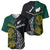 South Africa and New Zealand Baseball Jersey King Protea and Silver Fern Mix Culture Pattern LT03 - Polynesian Pride