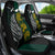 South Africa and New Zealand Car Seat Cover King Protea and Silver Fern Mix Culture Pattern LT03 - Polynesian Pride