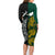 South Africa and New Zealand Family Matching Long Sleeve Bodycon Dress and Hawaiian Shirt King Protea and Silver Fern Mix Culture Pattern LT03 - Polynesian Pride