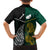 South Africa and New Zealand Family Matching Short Sleeve Bodycon Dress and Hawaiian Shirt King Protea and Silver Fern Mix Culture Pattern LT03 - Polynesian Pride