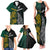 South Africa and New Zealand Family Matching Tank Maxi Dress and Hawaiian Shirt King Protea and Silver Fern Mix Culture Pattern LT03 - Polynesian Pride